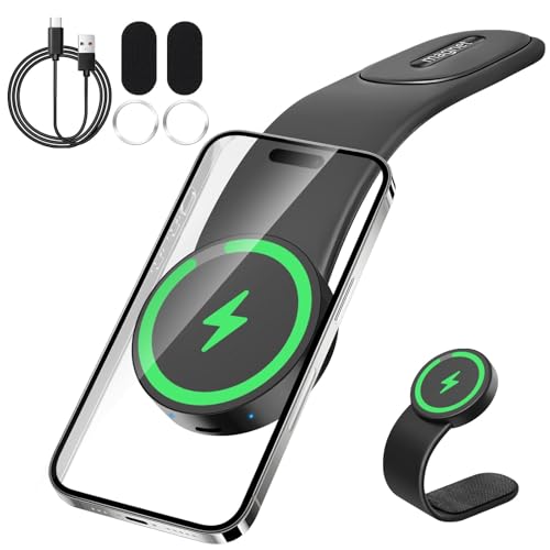 Athvcht スマホホルダー 車 ワイヤレス充電 車載スマホホルダー マグネット magsafe 車載ホルダー 15W..