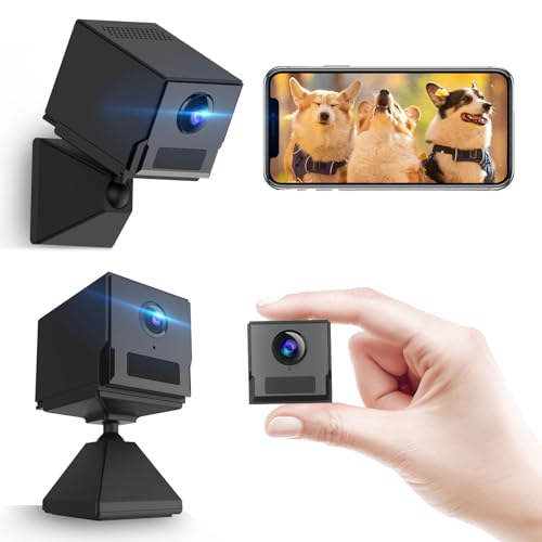 【次世代4K 長時間録画の小型カメラ】 Hosiakly 防犯カメラ 監視カメラ 500万画素 2800mAh大容量 最長2..