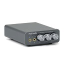 Fosi Audio K5 PRO DAC ヘッドフォンアンプ マイク入力可 ミニ 小型 HiFi ステレオ デジタル DAC ゲーム用 USB-C/光/同軸入力 RCA/3.5mmヘッドホン出力 PS5/PC/MAC/スマホ/パソコン/家庭用スピーカーに対応 灰色 (USBケーブル付き)