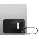 櫻屋オンライン楽天市場店で買える「kwmobile 保護スリーブ SanDisk Portable SSD, Samsung T7, Crucial X8, HDD対応 SSDケース- 2ポケット HDDケース ポータブルSSD 外付け 13x8.3cm 黒色マット」の画像です。価格は1,640円になります。