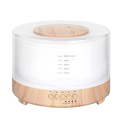 MUSON(ムソン) アロマディフューザー 超音波 一機多役 LEDライト付き 安眠音楽内蔵 卓上加湿器 MUSON(..