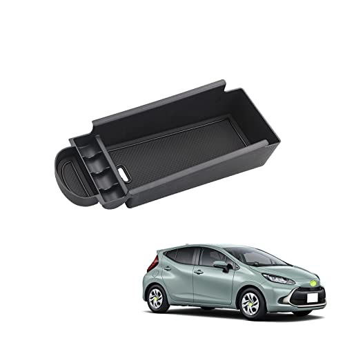 HUAHAO 新型 トヨタ アクア MXPK1# 専用コンソールトレイ コンソールボックス 二段収納 小物置き コイ..