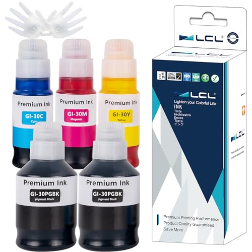 LCL Canon用 キャノン用 GI-30 GI-30PGBK GI-30BK GI-30C GI-30M GI-30Y （5パック 2BK 顔料 170ML C/M..