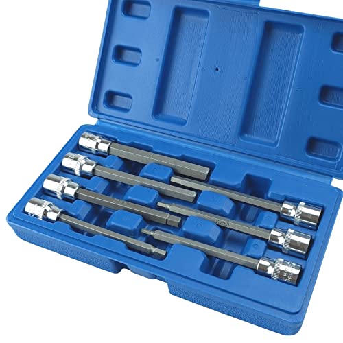 7Akiranoai 7本セット 六角ビットソケットセット3mmから10mm ケース付き Cr-V鋼 六角ソケットセット DIY工具