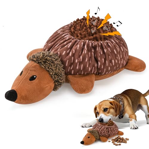 LIFLIX 犬 おもちゃ ぬいぐるみ 音が出る 嚙むおもちゃ ノーズワーク おやつ 知育玩具 早食い防止 ハリ..