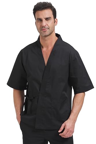 [Nanxson] コック服 調理服 作務衣 作業服 寿司 メンズ 板前 職人 居酒屋 和風 プリント柄 レデイース 男女兼用 ホテル 旅館CFM0074(4)