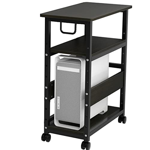 パソコンワゴン pcワゴン cpuワゴン キャスター付き デスクワゴン 3段 25mm×25mmのスチール製フレーム ..