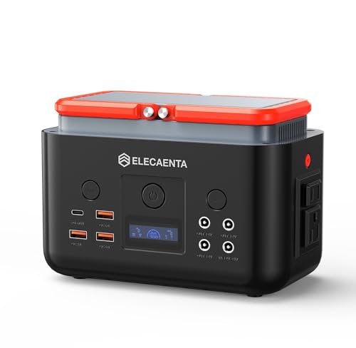 ELECAENTA ポータブル電源 超小型 200Wh 6倍寿命 リン酸鉄 AC200W(ピーク400W) 純正弦波 超軽量2KG PD6..