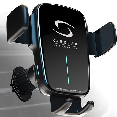 Kaedear auto motive(カエディアオートモーティブ) 車 スマホホルダー ワイヤレス充電 自動開閉 QI高速..