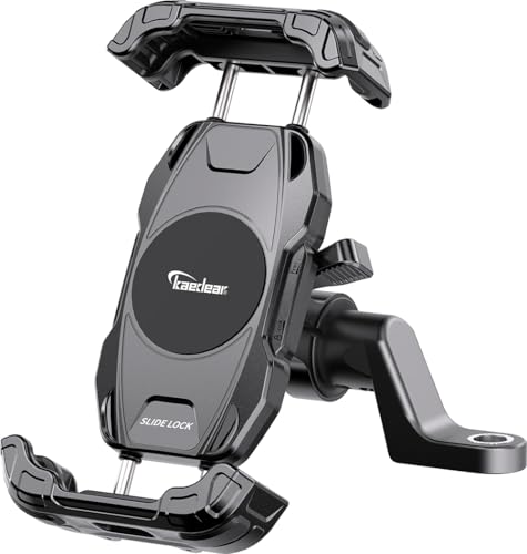 Kaedear(カエディア) バイク スマホホルダー 携帯ホルダー バイク用スマホホルダー サイドレバー ロッ..