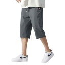 スポーツ ハーフパンツ クロップドパンツ 夏服 メンズ 七分丈 半ズボン アウトドア ショートパンツ ボトムス 大きい サイズ ゆったり 無地 半ズボン アウトドア ショートパンツ ボトムス ランニング ジッパーポケット 涼しい 速乾 快適 軽量 Dark
