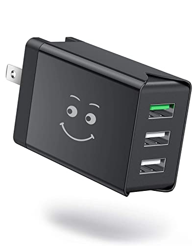 素直な虹 USB充電器 AC アダプター QC3.0 【 PSE認証済 】 3USBポート usb コンセント スマホ 急速充電器 折り畳み式 軽量 コンパクト 海外対応 iphone Xperia Samsung huawei Galaxy など対応