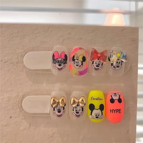 Dedyel のかわいいネズミの爪シールかわいいアニメKawaiiデザインのネイルアートシールで、ネイルアー..