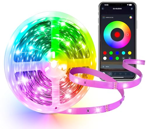 IYGLKD LEDテープライト 20M RGB音楽LEDテープ 5V USB式 アプリ制御 led strip light フルカラー led l..
