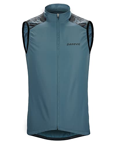 [Darevie] サイクルベスト ジレ ウインドブレーカー メッシュ 男女兼用 春夏秋 防風 撥水 反射 軽量 通..