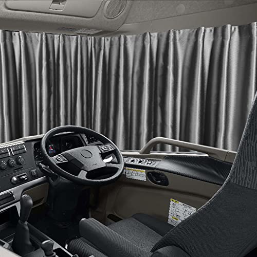 一級遮光 トラック用カーテン 大型中型 トラック用品 プライバシーカーテン 左右2枚の240×90cm 昼間を夜間に変える 遮光カーテン遮光性99% ほぼすべて...