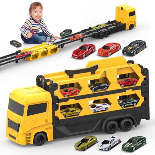 REMOKING 車おもちゃ 建設車両セット 知育玩具 おもちゃ トラック ミニカー 女の子 おもちゃ 男の子 玩具 男の子 子供のおもちゃ 収納できる 誕生日...