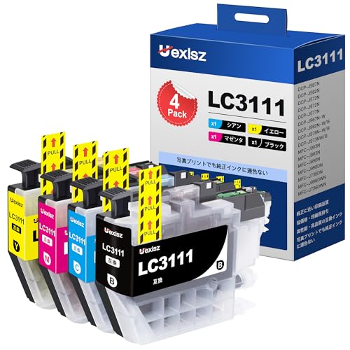 LC3111 LC3111-4PK ブラザー 用 インク LC3111 4色 大容量 brother 用 インクカートリッジ dcp-j987n d..