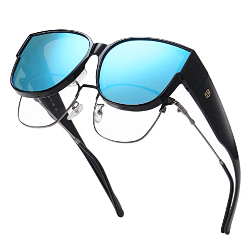 [DUCO] ᥬͤξ夫ݤ С󥰥饹 ᤬ 󤰤餹 и 礭 UV400 糰å  ǥ 礭ʴ˸ 8961 (֥å֥롼)