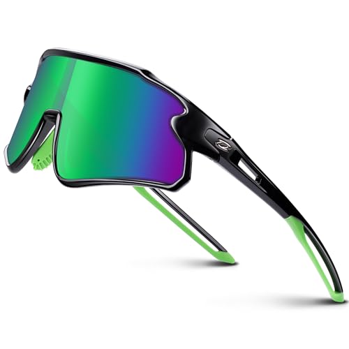 [RIVBOS] モテル野球用品!ジュニア 偏光サングラス 少年用 野球 スポーツ UV紫外線カット 超軽量 フレーム ランニング サイクリング 男の子 女の子 キッズ 子供 RYS007