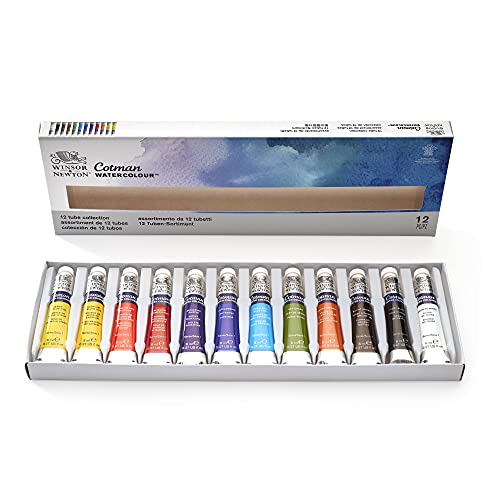 Winsor & Newton ウィンザー&ニュートン 水彩絵具 コットマン ウォーターカラー コレクションセット 8m..
