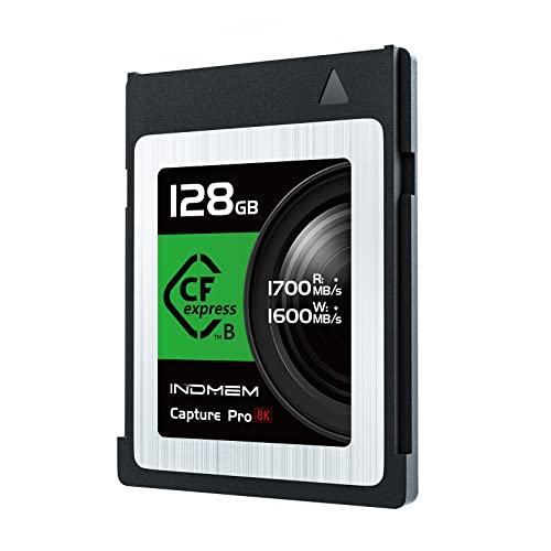 INDMEM CFexpress Type B メモリーカード 128GB 書き込み速度1600MB/s 読み出し速度1700MB/s 8K録画対応