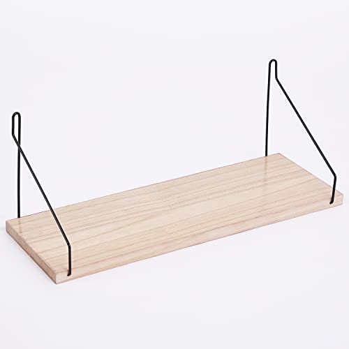 ウォールシェルフ 壁を傷つけない War Horse 36cm 壁 棚 天然木製 賃貸 穴あけない 壁掛け棚 取り付け..