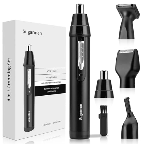 Sugarman 鼻毛カッター メンズ USB充電式 エチケットカッター 1台4役 電動シェーバー 女性 男性 鼻毛切..