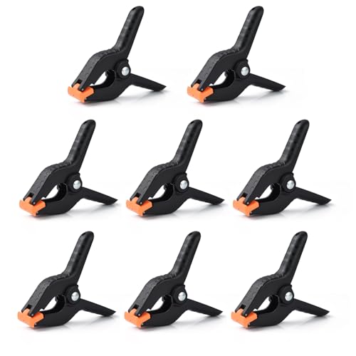 UTEBIT クリップ 強力 万能クランプ 8個セット 4inch 撮影機材 背景布 写真撮影スタンド に適用 プラス..