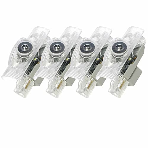 Minile 車用カーテシランプ ロゴ 4個セット 工具付 ドアウェルカムライト カーテシライト LEDロゴ投影 ..