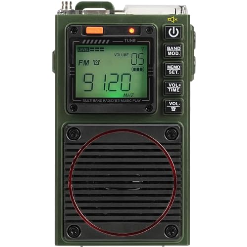 Retekess TR111ラジオ ポータブルラジオ vhf 短波ラジオ 充電式スピーカー 懐中電灯 SOSアラーム AM/FM..
