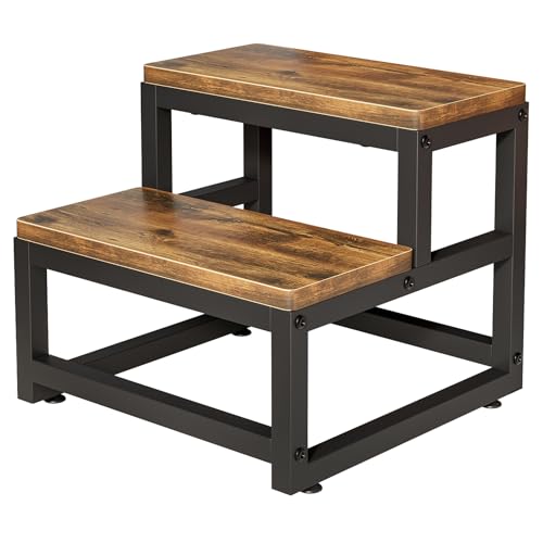 PASRLD 踏み台 脚立 2段ステップ台 足置き台 ペットスロープ ステップスツール 玄関台 スツール台 滑り..