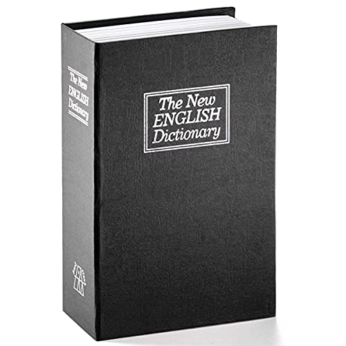 Jssmst（ジェスマット） 辞書型金庫 隠し金庫 ダイヤル式 24x16x5.5cm 防犯収納 CB0901M (ブラック)