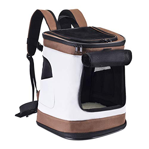 Pettom 猫 きゃりーバッグ リュック 犬 猫用 ペット キャリー キャリーリュック 可愛い 折りたたみ 崩..