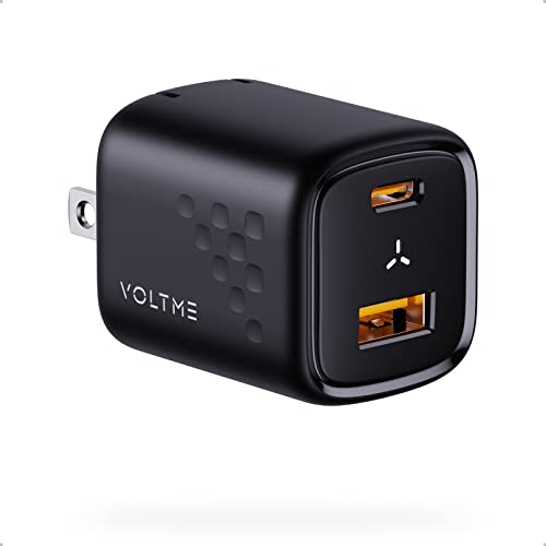 USB充電器 30W VOLTME 急速充電器 type-c (USB-C)+USB-A 2ポート折畳式プラグ GaN III採用 超小型 コン..