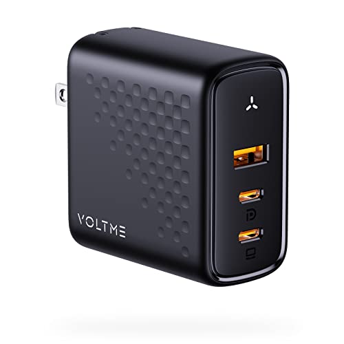 PD 充電器 100W VOLTME 急速充電器 type-c 3ポート搭載 USB-A×1 & USB-C×2 GaN(窒化ガリウム)採用 折畳..
