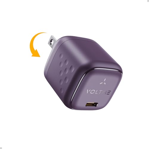 充電器 type-c 30W【2024新登場・超小型】VOLTME PD & PPS対応 折畳式プラグ タイプc 充電器 GaN III(..