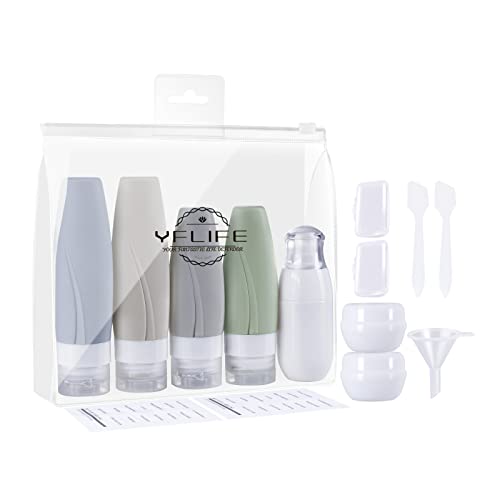 【客室乗務員推薦】トラベルボトル、トラベルセット15個とトイレタリーバッグ、トラベルエッセンシャル..