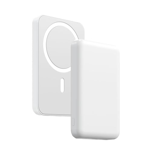 Yamisan モバイルバッテリー 軽量 小型 10000mAh 大容量 20W急速充電 Type-Cポート入力/出力 2台同時充電可能 LED残量表示 PD&QC3.0対応/PSE技術基準適合 出張/アウトドア/防災/停電対策/緊急用の必携品 Magsafe対応 iPhone air/17/16/15/14