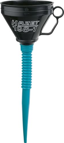 HAZET(ハゼット) 198-1 ファンネル ハゼットブルー 大容量1.2L フレキシブルホース付き ステンレススト..