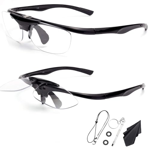 [Soarea] 跳ね上げ老眼鏡 跳ね上げ式 老眼鏡 跳ね上げ メンズレディースフリップアップリーディンググ..