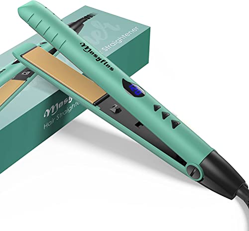 ヘアアイロン ストレート カール 高性能セラミックヒーター 温度調節(120℃から200℃まで5℃刻みで設定可..