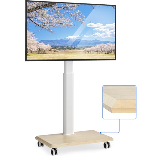 Rfiver テレビスタンドホワイト 壁寄せテレビスタンド キャスター付き tvスタンド 27～65インチ対応 テ..