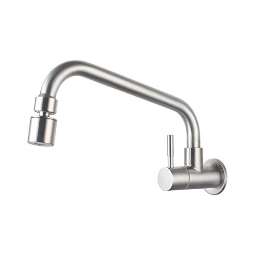 UMANYI キッチン蛇口 キッチン用水栓 洗面蛇口 シングルレバー 単水栓 横水栓 節水 首振り 360度回転 ..