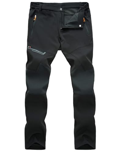 [MAGCOMSEN] 登山パンツ メンズ 春 防撥水 トレッキングパンツ 吸汗 速乾 ストレッチ サイクリングズボン 作業着 ズボン 夏用 黒 ブラック 2XL