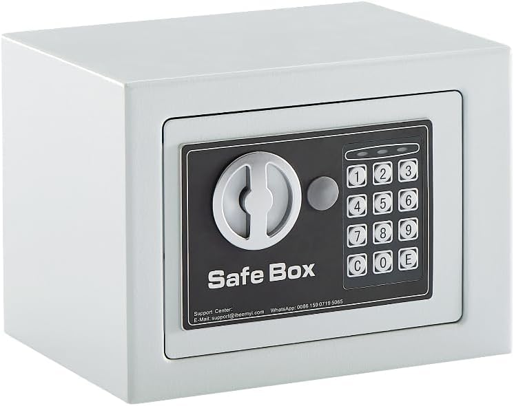 金庫 小型 家庭用 電子テンキー式 ミニ 小型 safe 簡易 壁付け対応 保险箱 保险柜ホテル金庫 防犯金庫 ..