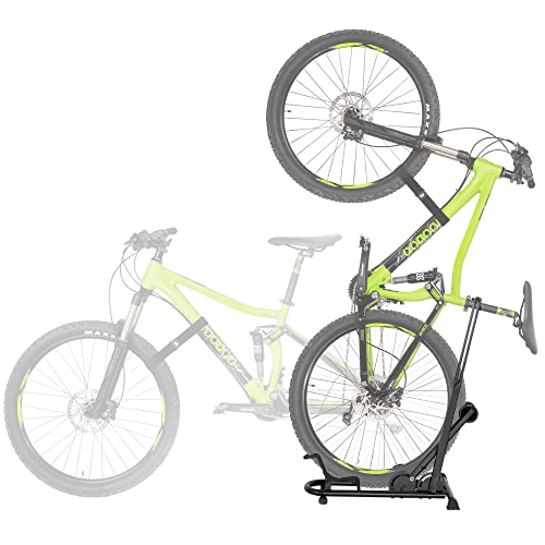 CyclingDeal アップライトバイクスタンド - プレミアム品質 垂直&水平調節可能 自転車フロアパーキング..