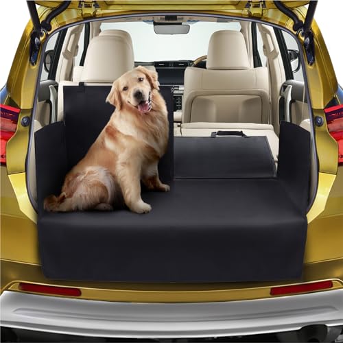 ETLIFE ラゲッジマット 汎用 【 中央分割！滑り止めでズレない！キャンプインストラクター監修】 ラゲ..