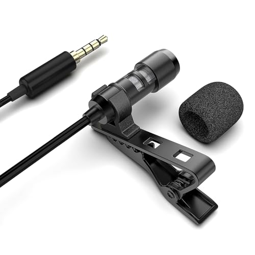 FIFINE クリップマイク ミニマイク ピンマイク コンデンサーマイク スマホ パソコン/スマホ対応 PC/iPhone/Android/iPad/カメラ対応 YouTube Vlog TikTok ゲーム実況 レコーディング ボイズチャット カラオケ ライブ配信 在宅勤務 テレワーク