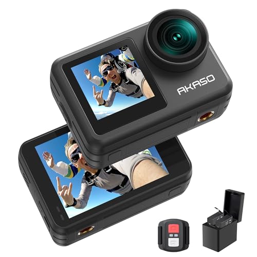 AKASO Brave 7 LE アクションカメラ 4K60fps 20MP IPX7本機防水 40 ...